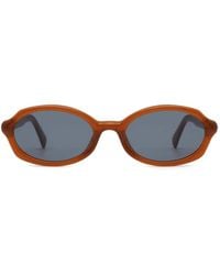Fora - Creator Oval-Frame Sunglasses - Lyst
