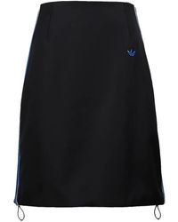 adidas - 3-Stripe Midi Skirt - Lyst