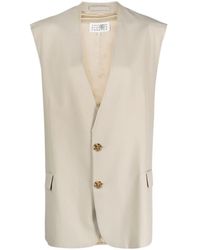 MM6 by Maison Martin Margiela - Single-breasted Tailored Vest - Lyst