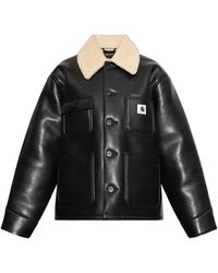 Carhartt - Shepton Og Michigan Shearling-Collar Coat - Lyst