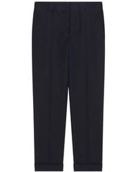 Dries Van Noten - Cuffed Cotton Wool Pants - Lyst