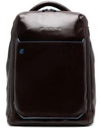 Piquadro - Personalizable Laptop Leather Backpack - Lyst