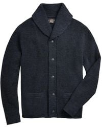 RRL - Shawl-Collar Cotton Cardigan - Lyst