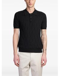 Roberto Collina - Poloshirt Met Pointelle-Detail - Lyst