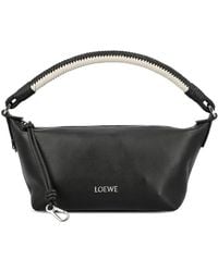 Loewe - Mini Cala Woven-Handle Leather Shoulder Bag - Lyst