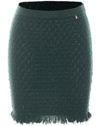 Liu Jo - Minijupe Ornée De Sequins À Franges - Lyst