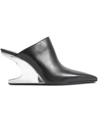Rick Owens - Sharp Cantilever Leather Heeled Mules - Lyst