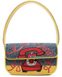 STAUD - Tommy Hotline Bead-Embellished Shoulder Bag - Lyst