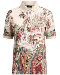 Etro - Polo En Coton À Motif Cachemire - Lyst