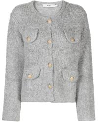 B+ AB - Flap-Pocket Bouclé Wool-Blend Cardigan - Lyst
