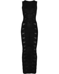 Rick Owens - Geometric-Knit Sleeveless Maxi Dress - Lyst