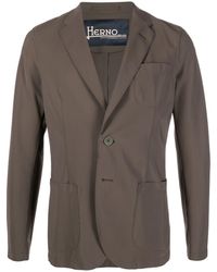 Herno - Single-breasted Tailored Blazer - Lyst