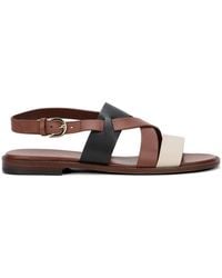 Doucal's - Multi-Strap Leather Sandals - Lyst