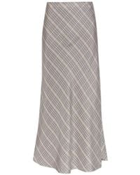 Munthe - Bardot Checked Maxi Skirt - Lyst