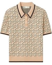 Tory Burch - Poloshirt Mit Monogramm-Jacquard - Lyst