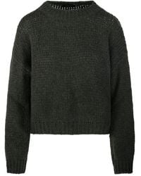 Roberto Collina - Strukturierter Pullover Mit Rundem Ausschnitt - Lyst