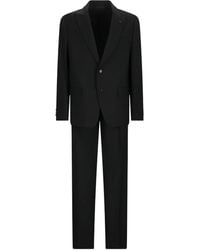 Lardini - Drop 7 Anzug mit Anstecknadel - Lyst