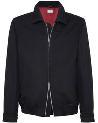 Brunello Cucinelli - Wool Bomber - Lyst