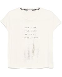 Liu Jo - Camiseta con eslogan estampado - Lyst
