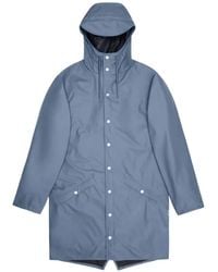 Rains - Hooded Press-Stud Coat - Lyst