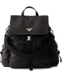 Prada - Explore Leather Backpack - Lyst