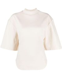The Attico - Open-back Cotton T-shirt - Lyst