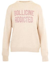MC2 Saint Barth - New Queen Crewneck Knit With Bollicine Addicted Lurex Embroidery - Lyst