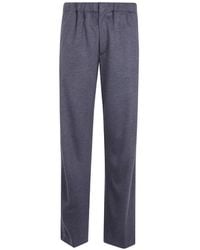 Lardini - Straight Wollen Broek - Lyst
