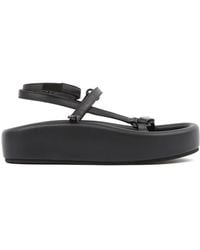 MM6 by Maison Margiela - Webbing Leather Sandals - Lyst