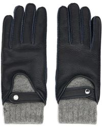 Moorer - Ribbed-Knit Panelled Gloves - Lyst