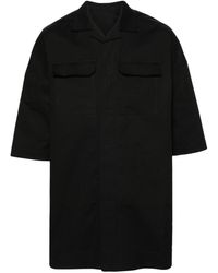 Rick Owens - Black Cotton Shirt - Lyst