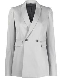 SAPIO - Double-breasted Fited Blazer - Lyst