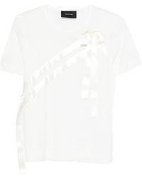 Simone Rocha - T-Shirt Met Strik - Lyst