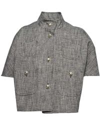 Max Mara - Patterned Cotton Jacket - Lyst