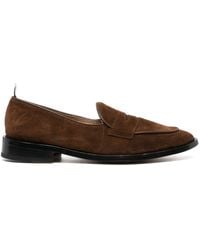 Thom Browne - Varsity Suede Penny Loafers - Lyst