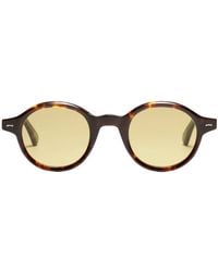 PETER AND MAY - Tortoiseshell-Effect Round-Frame Sunglasses - Lyst