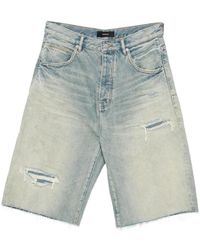 Purple Brand - Distressed Raw-Cut Shorts - Lyst