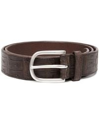 Orciani - Animal-Embossed Leather Belt - Lyst