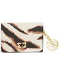 Ganni - Bou Zebra-Print Wallet - Lyst