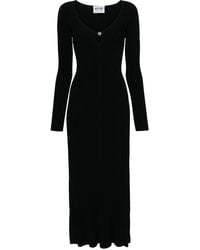 Moschino - Ribbed-Knit Maxi Dress - Lyst