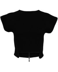 Maticevski - Cap-sleeve Cropped Top - Lyst