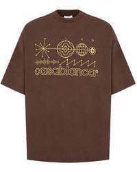 CASABLANCA - Graphic-Print Oversized T-Shirt - Lyst