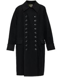 Yohji Yamamoto - Manteau À Boutonnière Croisée - Lyst