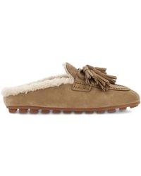 Hogan - Suede Slippers - Lyst