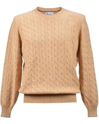 Brunello Cucinelli - Pullover Mit Zopfmuster - Lyst