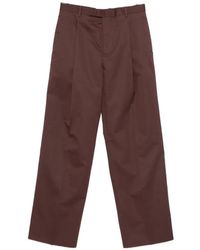 Jil Sander - Popeline Broek Van Katoenblend - Lyst