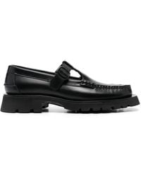 Hereu - Alber T-Bar Leather Loafers - Lyst