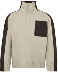JW Anderson - Panelled High-Neck Sweater - Lyst