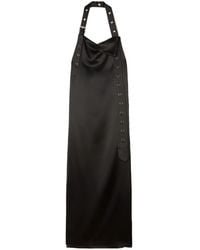 Off-White c/o Virgil Abloh - Belt-detail Satin Maxi Dress - Lyst