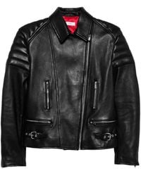 TOTEME - Leather Biker Jacket - Lyst